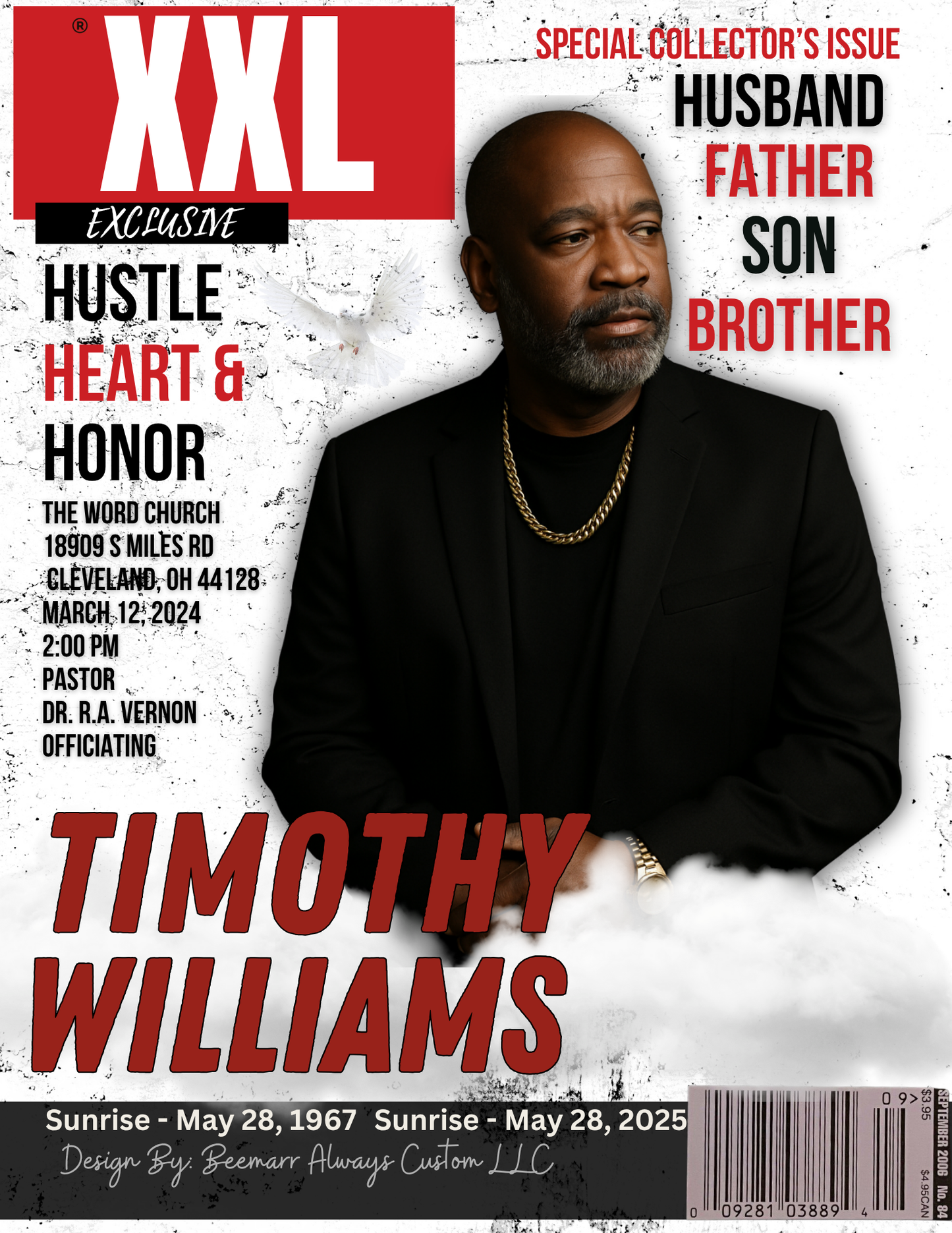 Freestyle Magazine Obituary Design (11x17)
