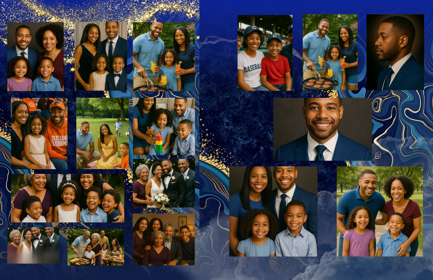 Booklet Obituary Design #7-4 Pages (11x17)