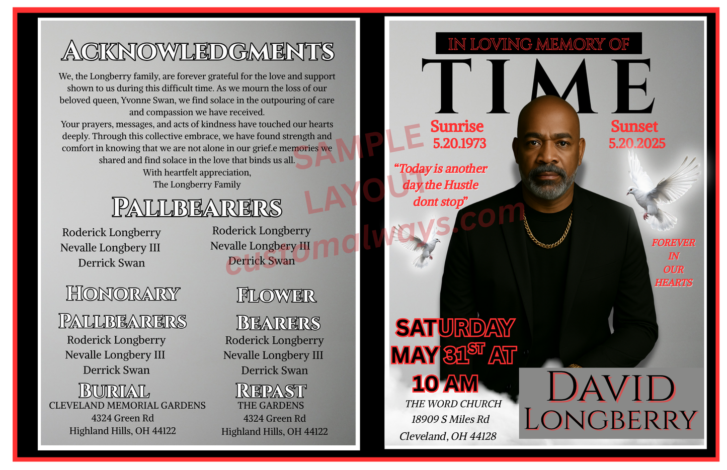Freestyle Magazine Obituary Form Only