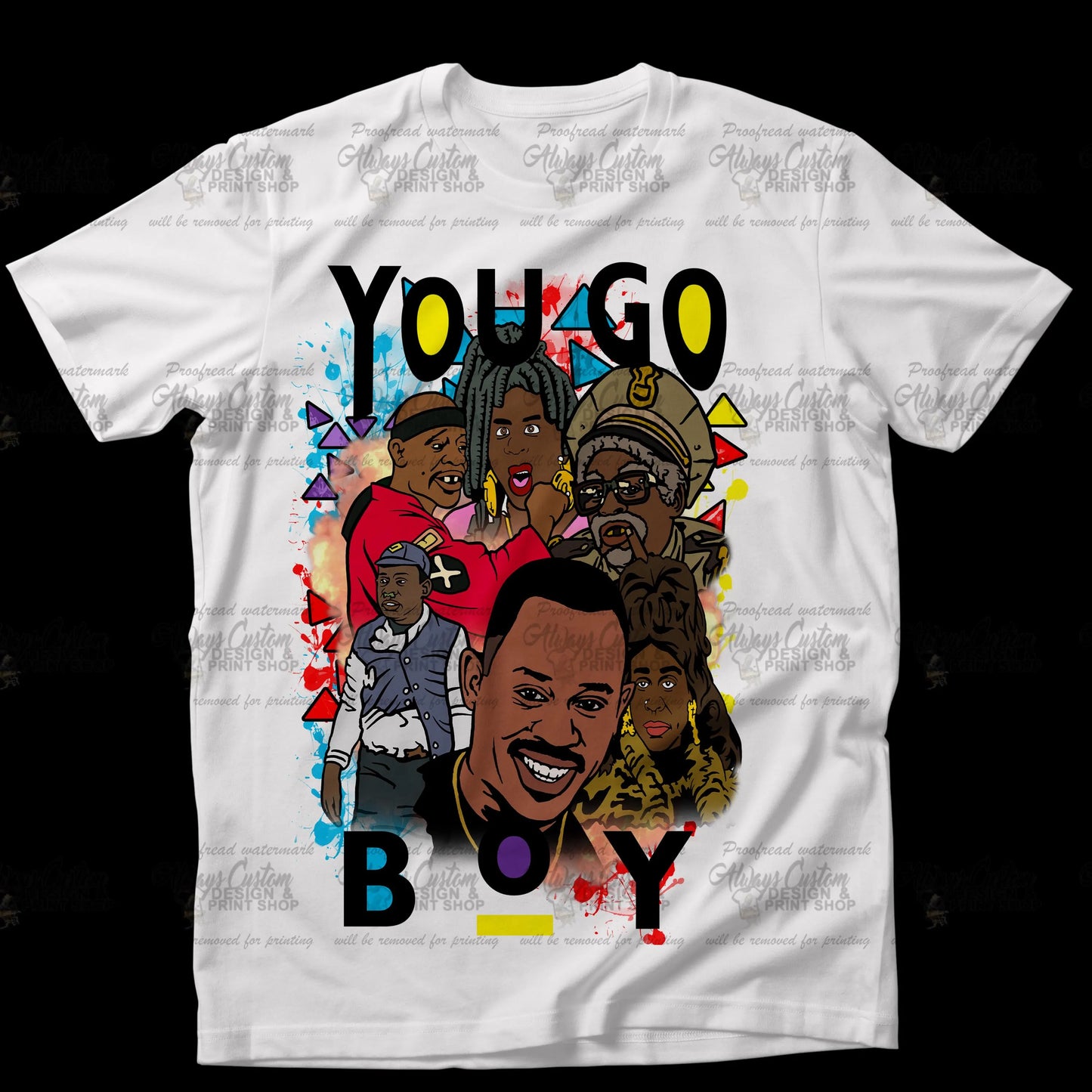 MARTIN "you go girl and boy" couple's Digital T-Shirt Design File – PNG for Sublimation, DTF, or Heat Transfer Printing