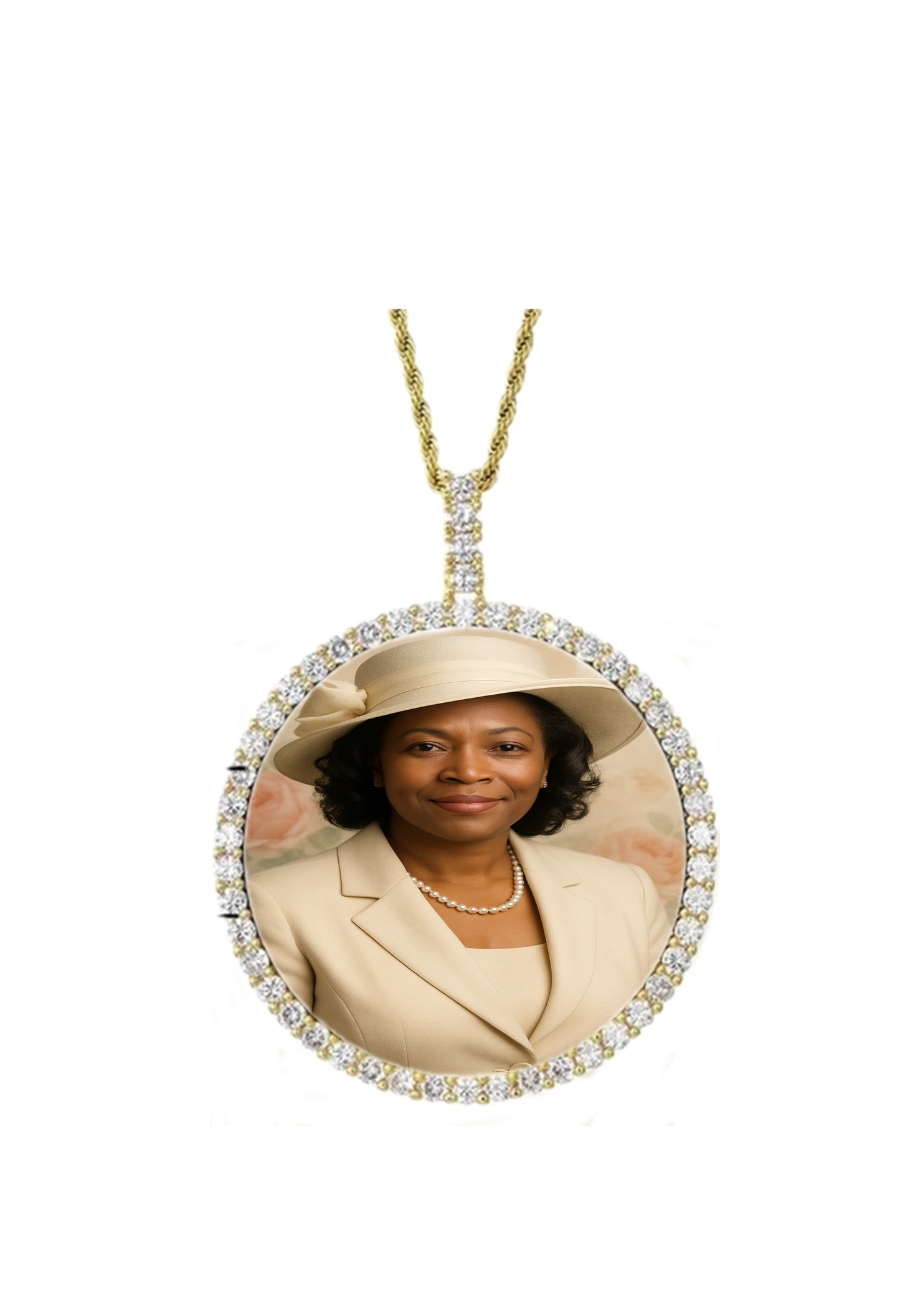 Custom Pendant Necklace (Circle)