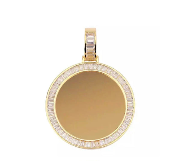Custom Pendant Necklace (Circle)