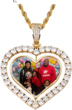 Custom Pendant Necklace (Double Photo Pendants)