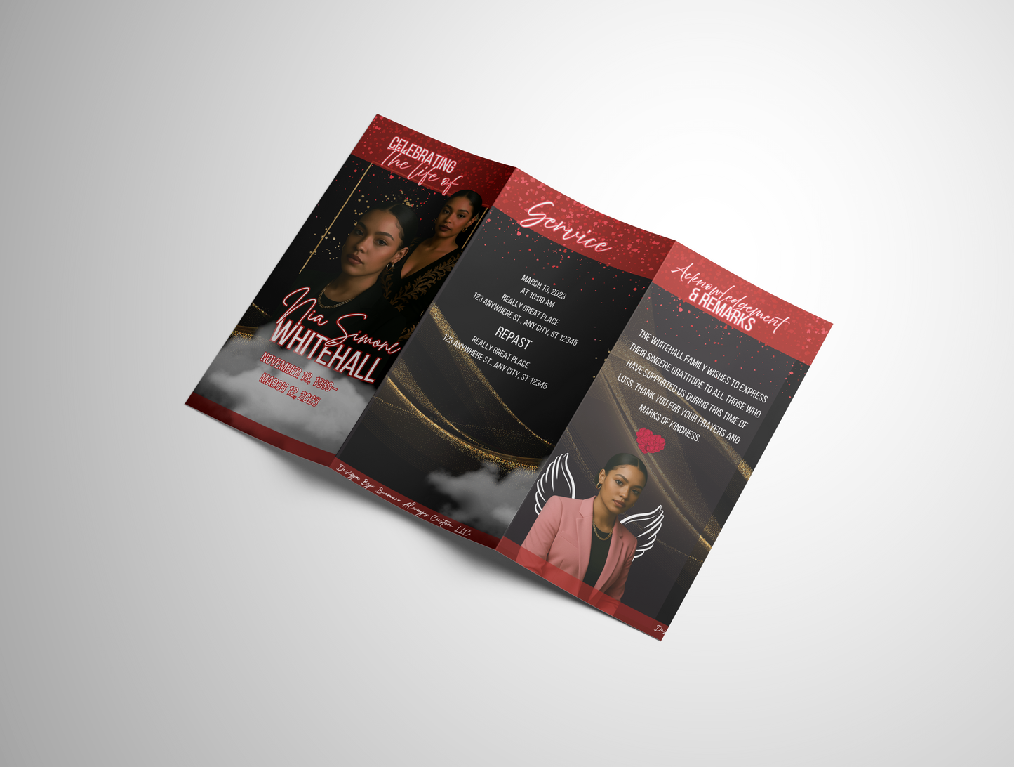 Trifold Obituary Design #1