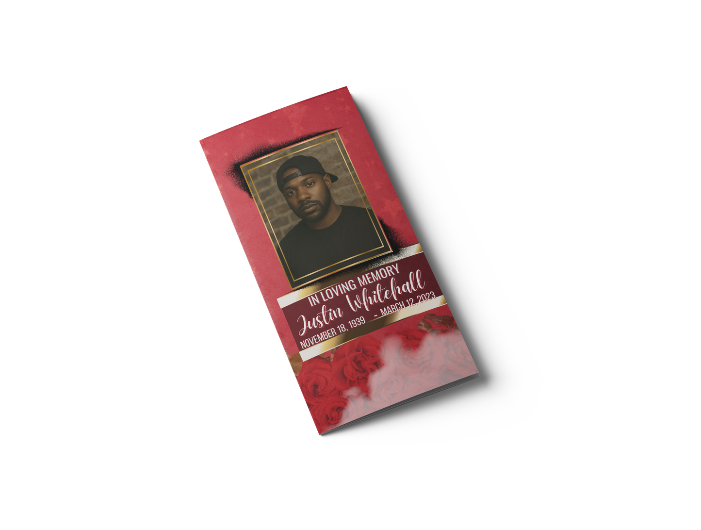 Trifold Obituary Design #4