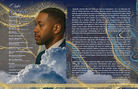 Freestyle Booklet Obituary Design (11x17)