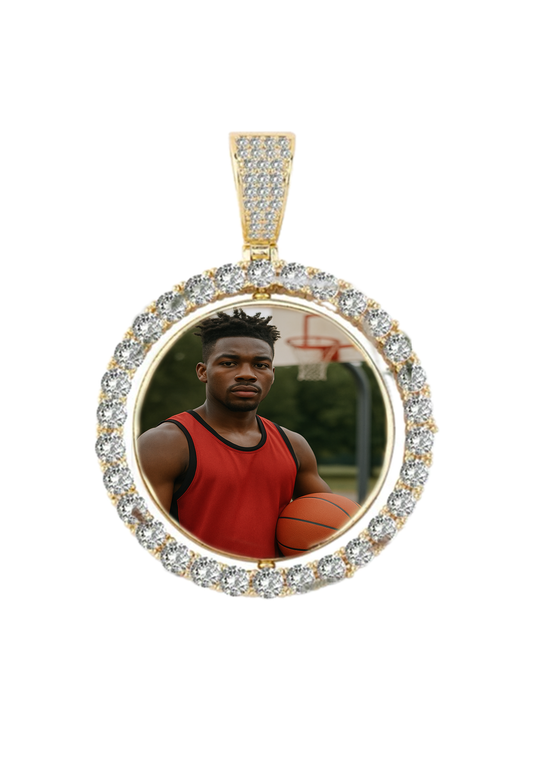Custom Pendant Necklace (Double Photo Pendants)