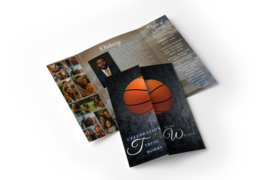 Gate Fold Obituary Design #13