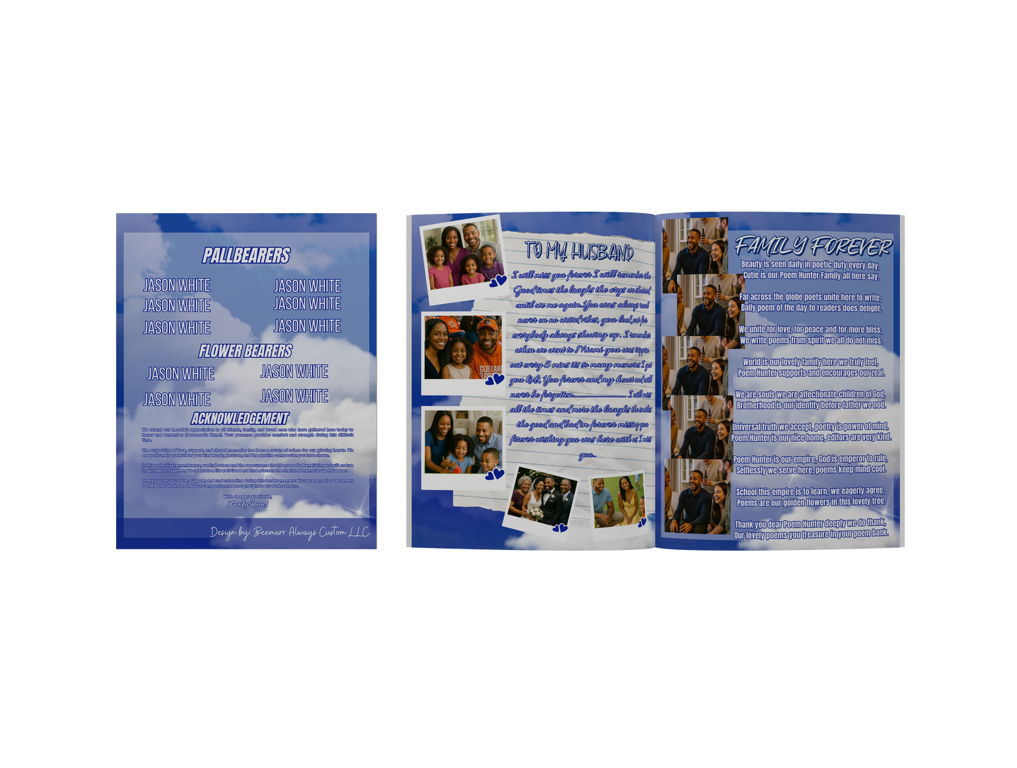 Magazine Obituary Design #12-12 Pages (Deluxe)