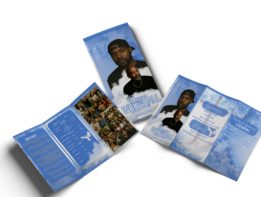 Trifold Obituary Design #3