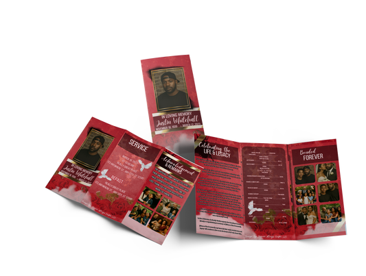 Trifold Obituary Design #4